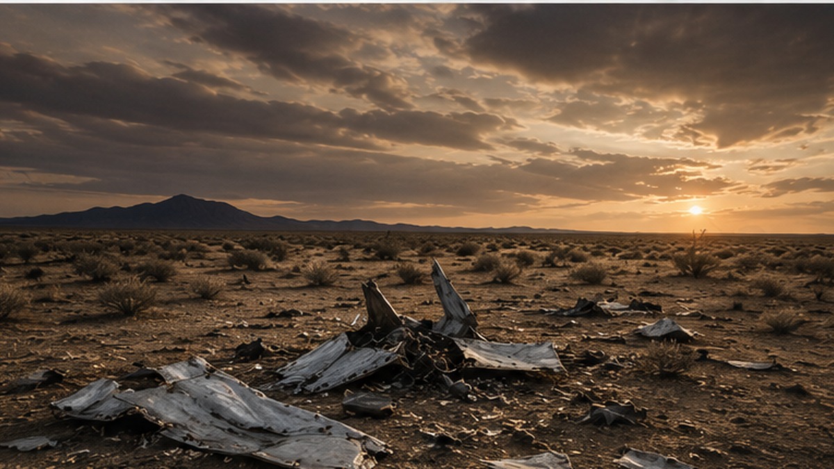 Roswell Incident 1947 Featured Image Debris field associated with the Roswell Incident in New Mexico in 1947